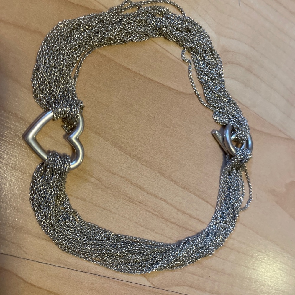 Tiffany's mesh heart necklace